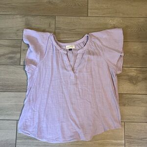 Lavender Short Sleeved Shirt